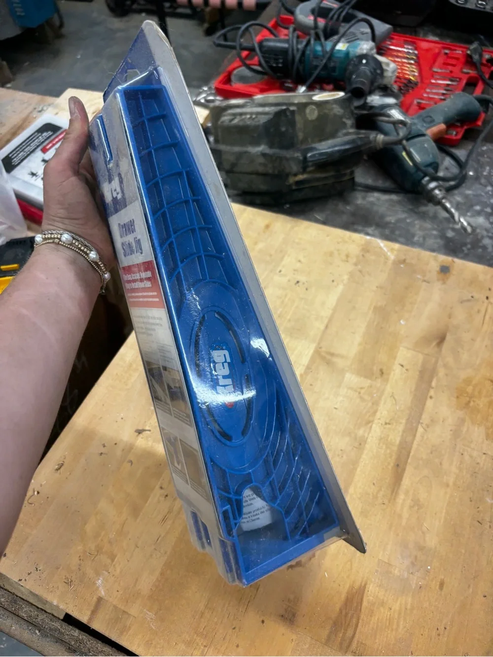 Blue Drawer Slide Jig - Precision Drawer Slide Installation
